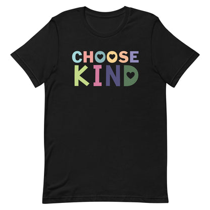 Kindness Teacher T-Shirt -  Choose Kind Pastel Lightweight & Stretchy Cotton Blend