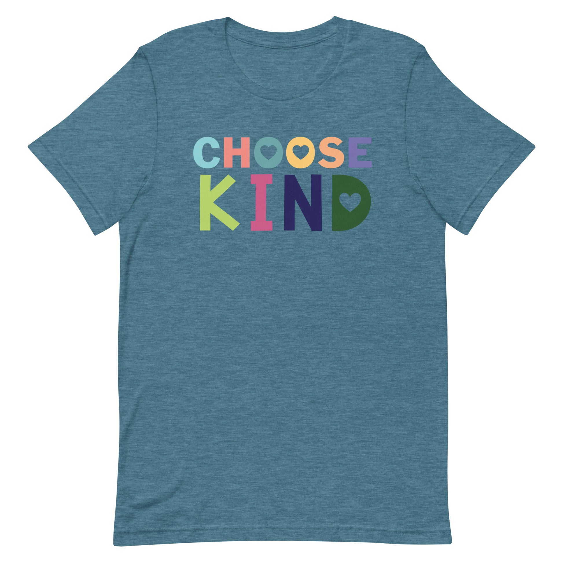 Kindness Teacher T-Shirt -  Choose Kind Pastel Lightweight & Stretchy Cotton Blend